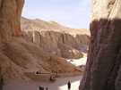  Египет  Достопримечательности  Долина царей (Луксор)  вид на долину церей со ступеней в одну из гробниц
