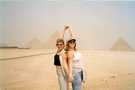  Египет  Хургада  Вот оно - Чудо света!!! Это я с подружкой на фоне Пирамид.